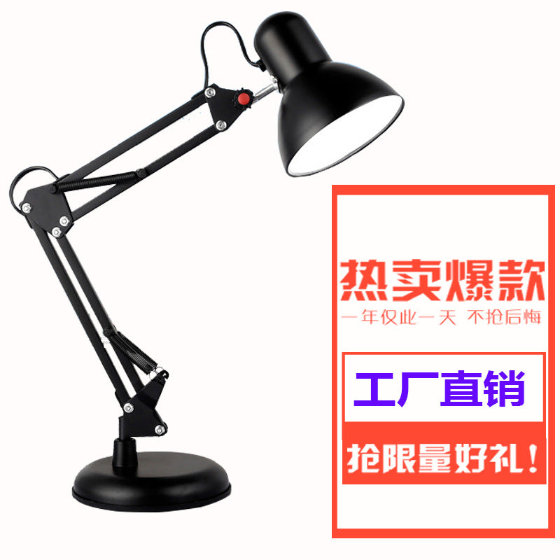 American Long-Arm Led Desk Lamp Learning Reading Eye Protection Work Desk Lamp Metal Long-Arm Foldableing Desk Lamp Wholesale