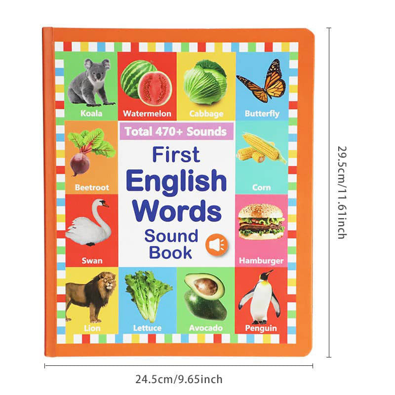 New Cross-Border English Word Reading English Children's Early Education Fun Learning Book Toys Intelligent Audio Enlightenment