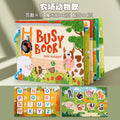 Cross-border Enlightenment Early Education Cartoon Quiet Paste Book Children's Educational Toys Handmade Material Package Repeated Busy Book