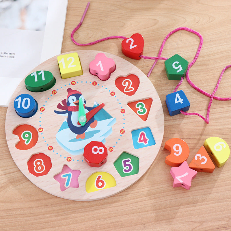 Children Learn Clock Teaching Aids Kindergarten Learn to Recognize Clocks and Time Cognitive Model Digital Toys for Primary School Students