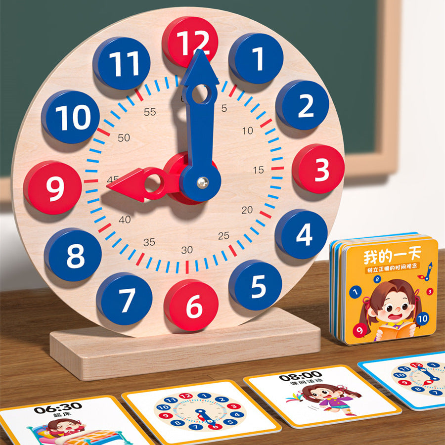 Children Learn Clock Teaching Aids Kindergarten Learn to Recognize Clocks and Time Cognitive Model Digital Toys for Primary School Students