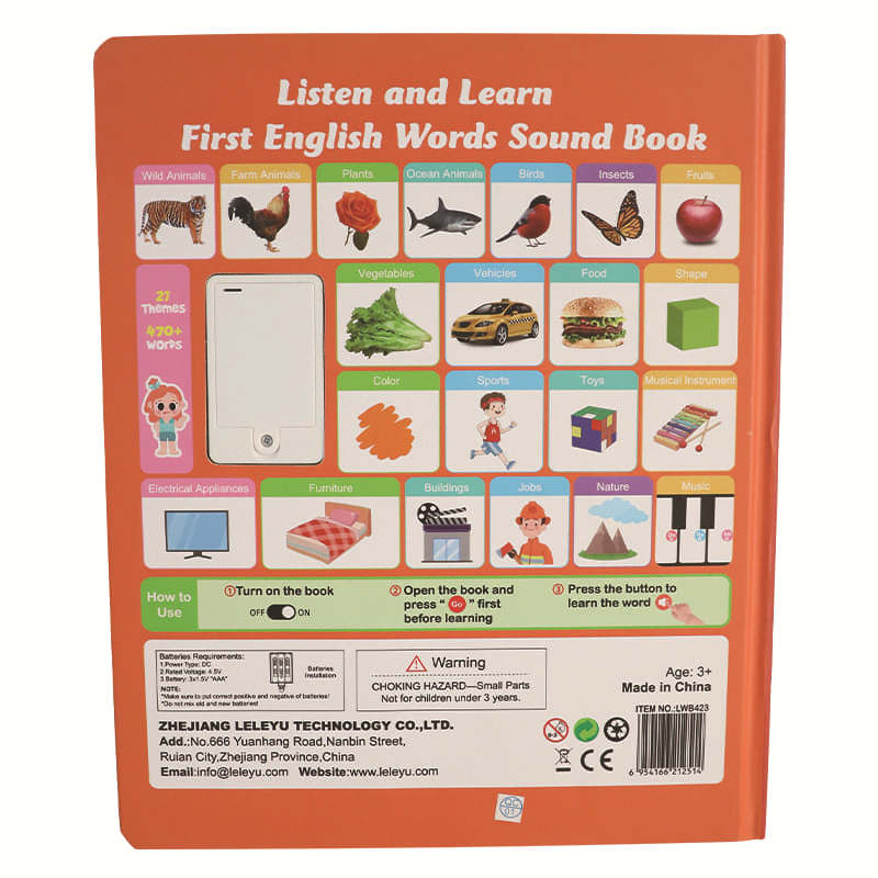New Cross-Border English Word Reading English Children's Early Education Fun Learning Book Toys Intelligent Audio Enlightenment