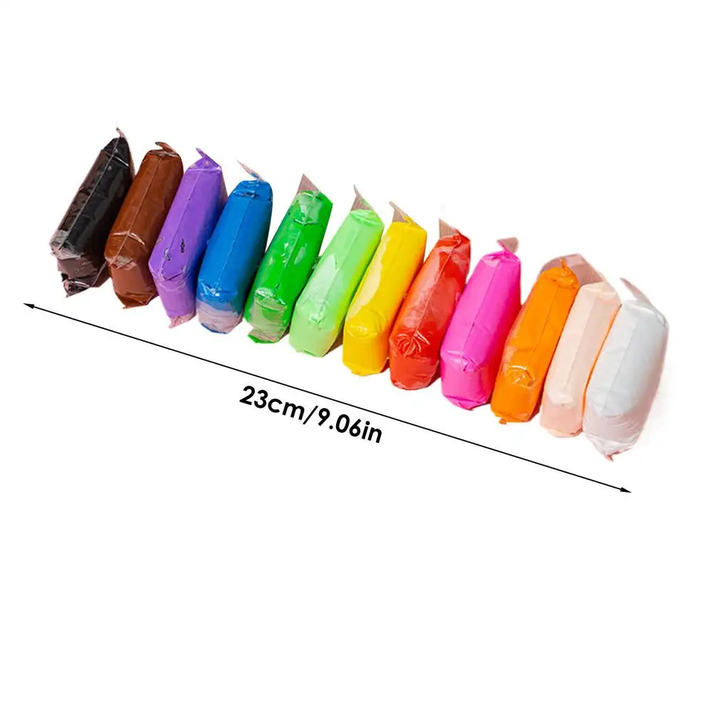 12/24/36 Colors Air Dry Clay Super Light Modeling Clay DIY Crafts with Tools Soft Creative Educational Toys for Kids Gifts
