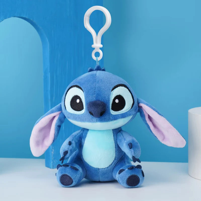 Disney Toy Story Stitch Kawaii Plush Doll Cartoon Stuffed Anime Keychain Pendant Strap Toys Car Keyring Birthday Gift For Kids