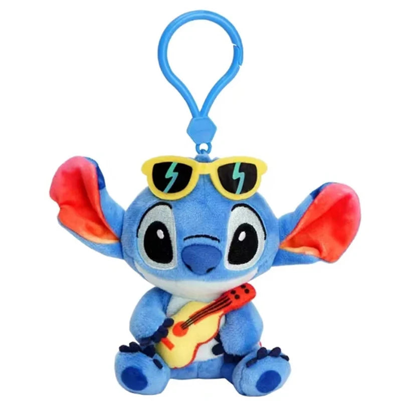 Disney Toy Story Stitch Kawaii Plush Doll Cartoon Stuffed Anime Keychain Pendant Strap Toys Car Keyring Birthday Gift For Kids