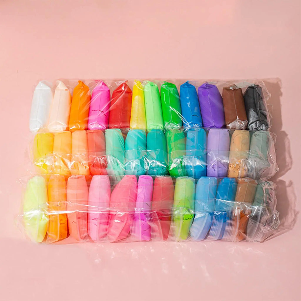 12/24/36 Colors Air Dry Clay Super Light Modeling Clay DIY Crafts with Tools Soft Creative Educational Toys for Kids Gifts