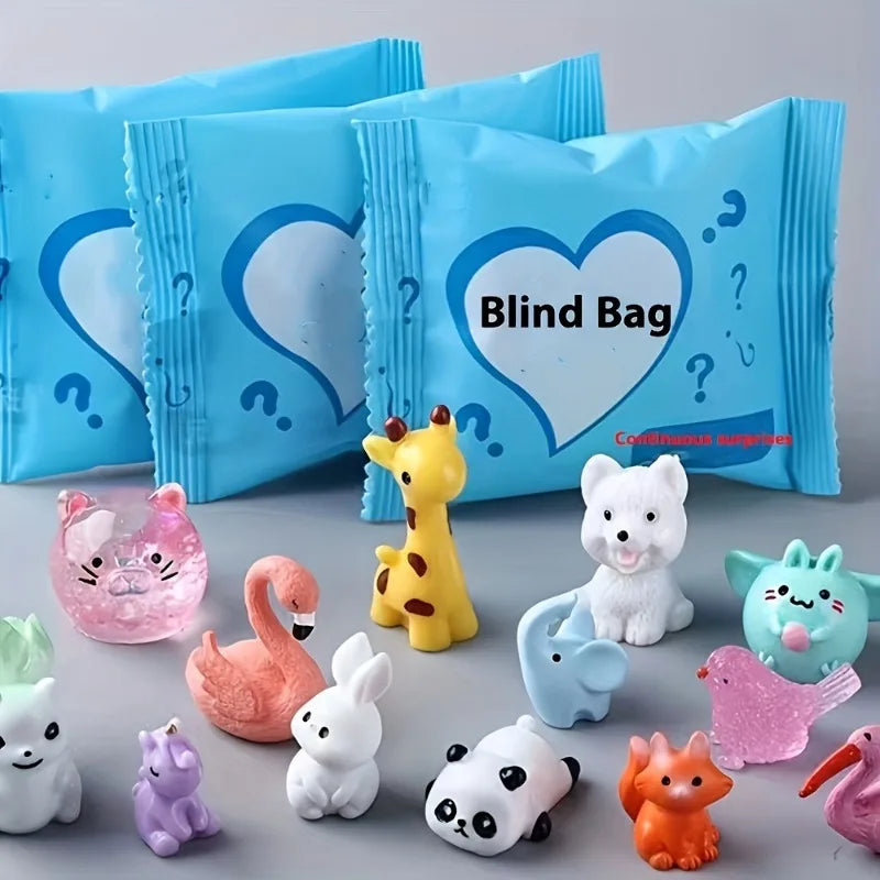 50pcs Cute Mini Animal Surprise Blind Bags - Fun Party Favors for Gifts Holiday Celebrations (Assorted Colors Styles) Gift Bags