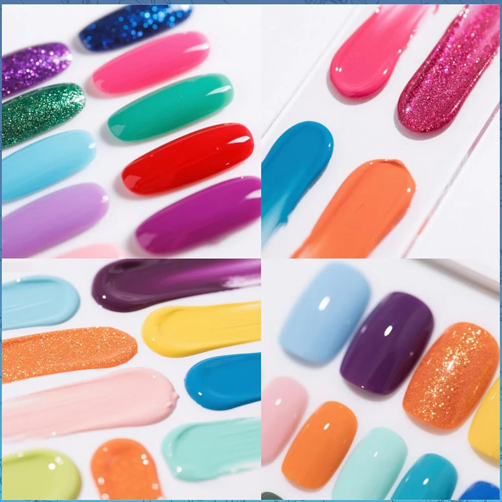Nail Polish Set Non Toxic Kids Nail Polish Kit Water-Based Quick-Dry Peel-Off DIY Nail Art Kit Gifts for Halloween Christmas