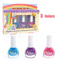Nail Polish Set Non Toxic Kids Nail Polish Kit Water-Based Quick-Dry Peel-Off DIY Nail Art Kit Gifts for Halloween Christmas
